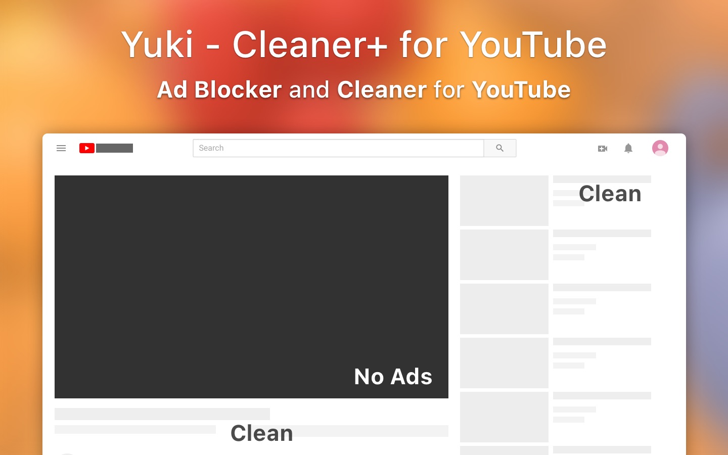 Yuki – Cleaner+ for YouTube 2.0 ekran görüntüsü