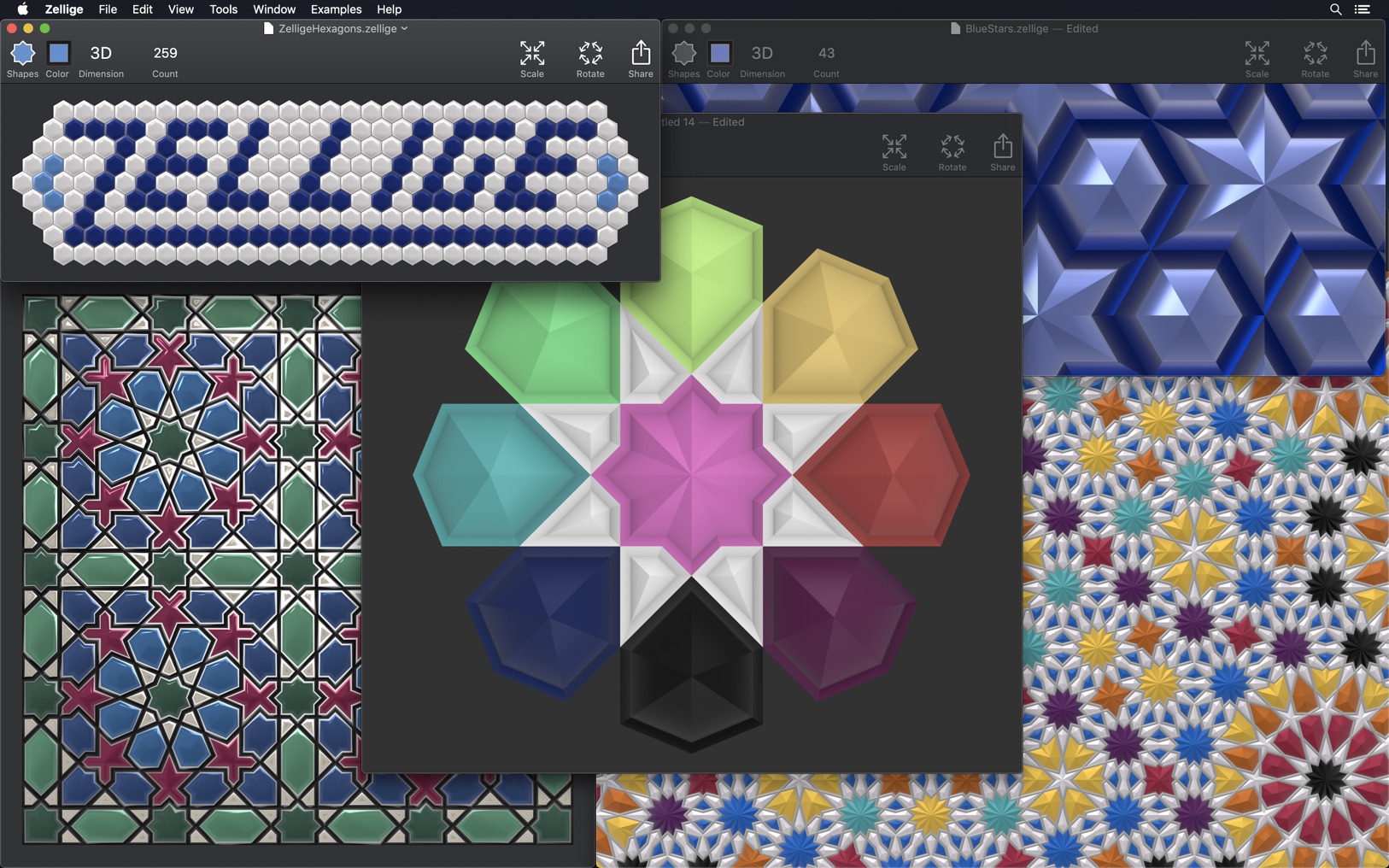 Zellige – Polygon Mosaic Design 2.8 ekran görüntüsü